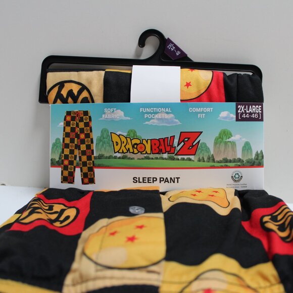 NWT Men's 2XL 44 - 46 Dragonball Z Graphic Sleep Pants With Pockets - Picture 4 of 9